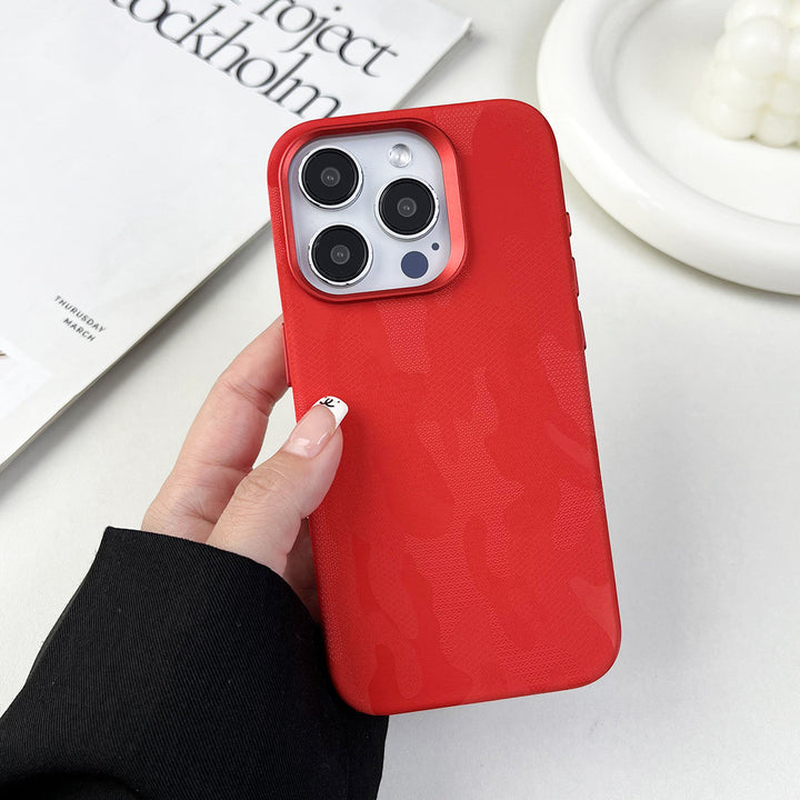 Applicable Fiber Camouflage Magnetic Phone Case