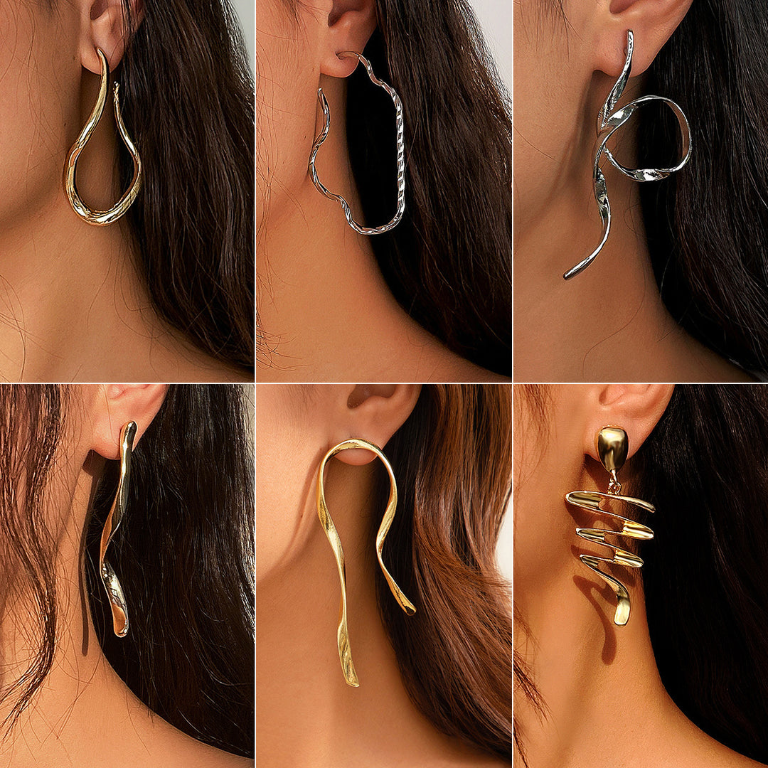 Women's Irregular Twisted Earrings