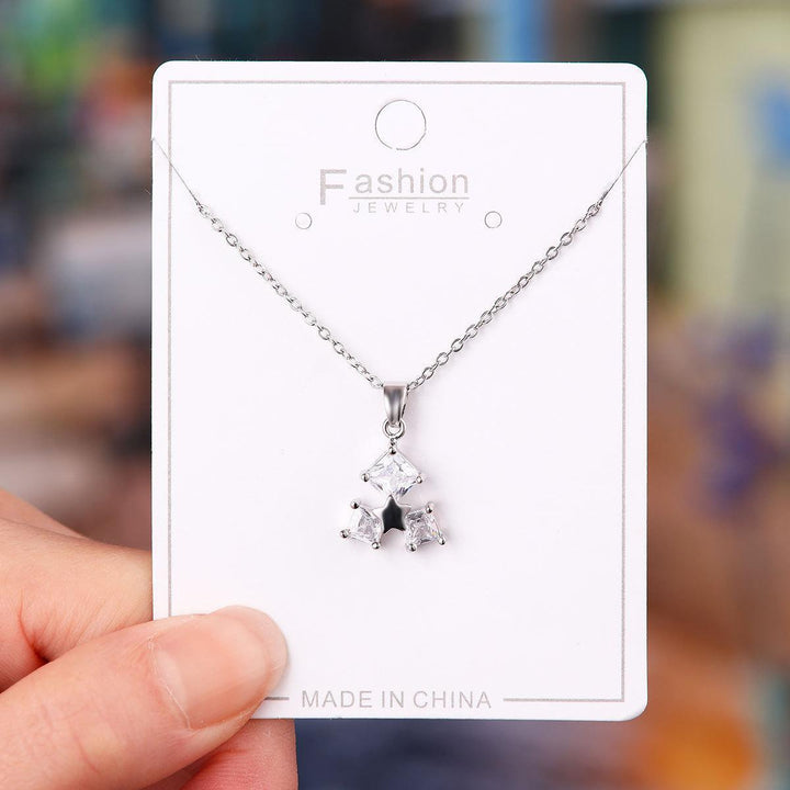 Fashion Design Zircon XINGX Titanium Steel Necklace For Women