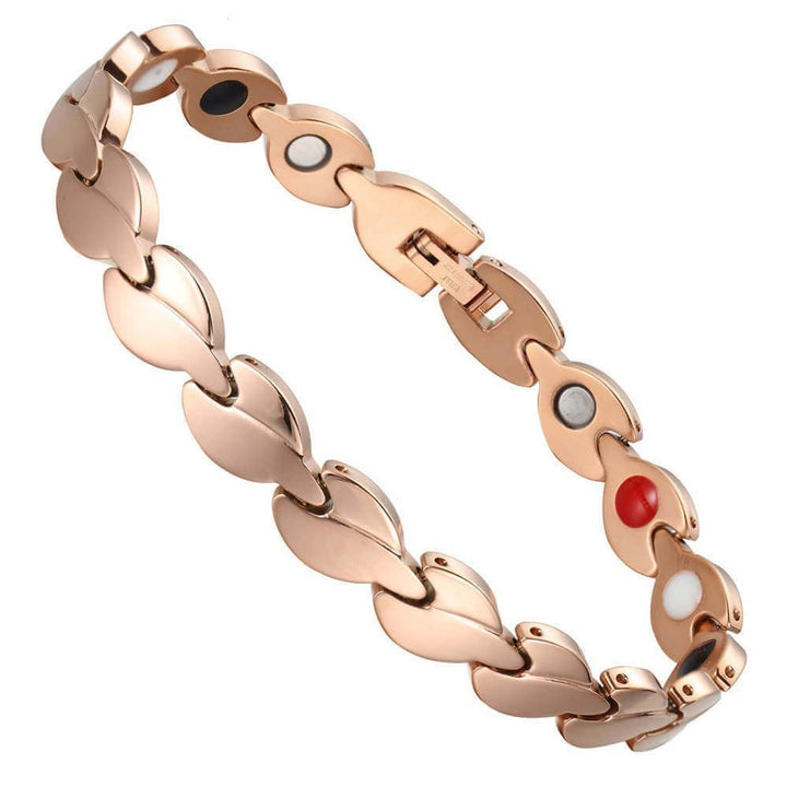 Leaf-like 4-in-1 Magnet Bracelet Radiation Protection