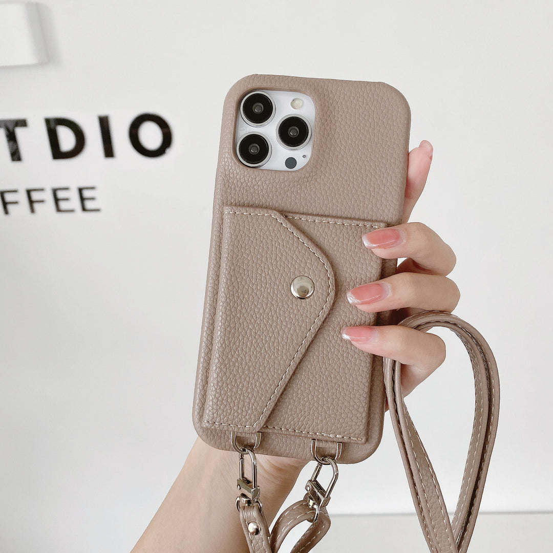 Japanese And Korean Card Holder Crossbody Phone Case