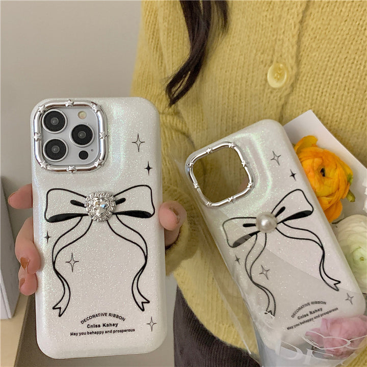 Line Bow Creative Drop-resistant Phone Case