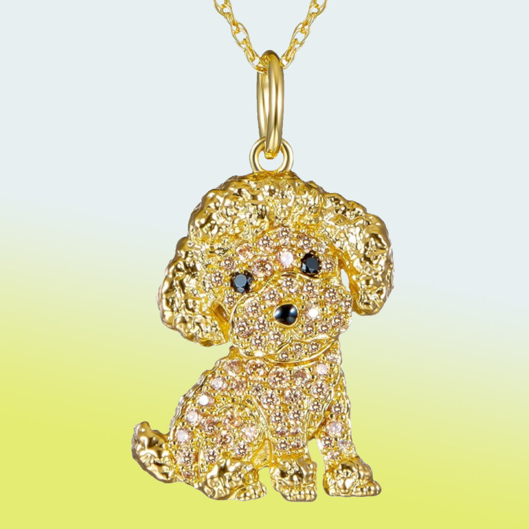 Pet Poodle Necklace Pendant Fashion