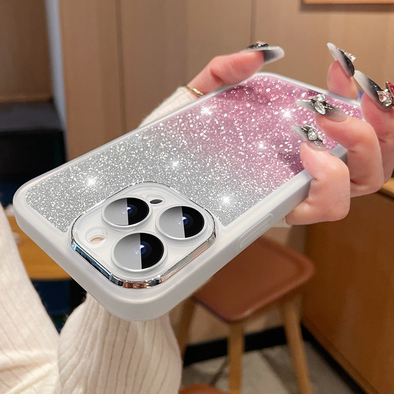 Applicable To 15 Transparent Glitter Phone Case Ultra-thin