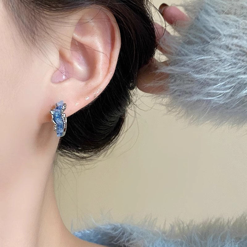 Blue Ear Ring Women's Trendy Earrings