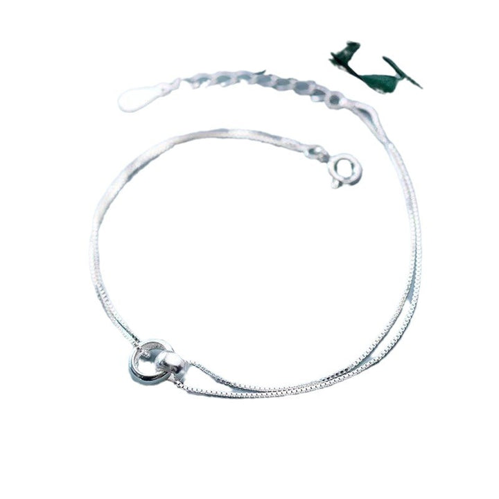 Double-ring Buckle Double-layer Bracelet Female Design