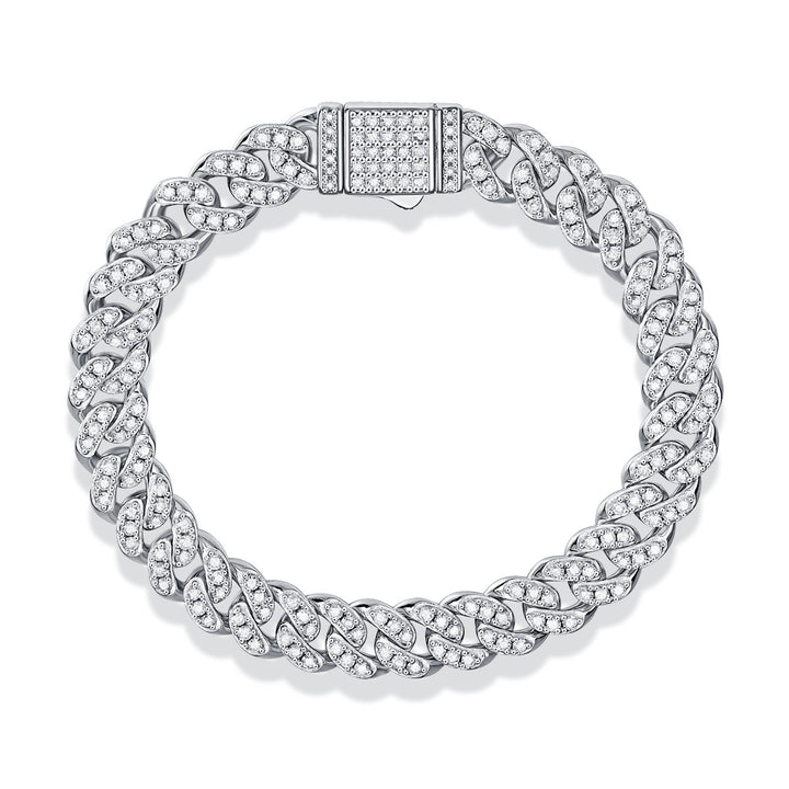 Silver Moissanite A Guiding Light Bracelet For Men And Women