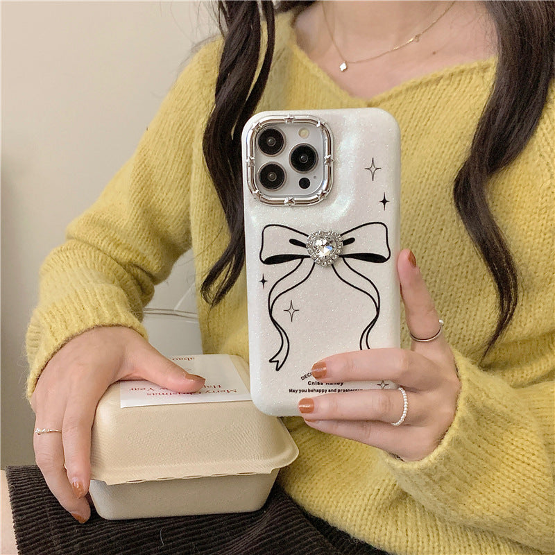 Line Bow Creative Drop-resistant Phone Case