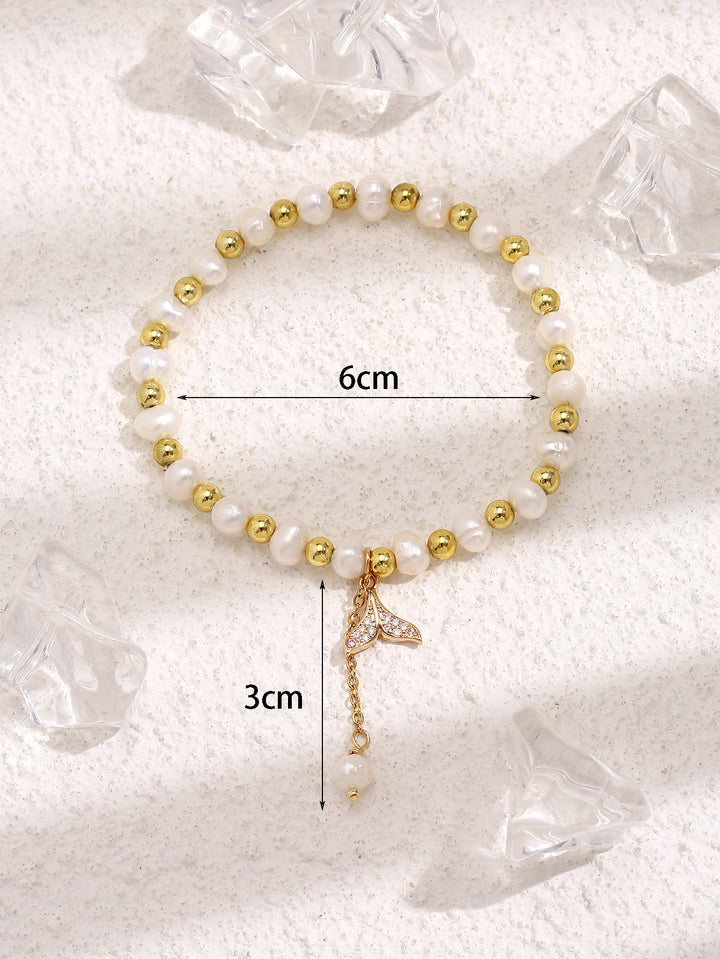 Freshwater Pearl Small Pearl Pull Bracelet Women's Retro