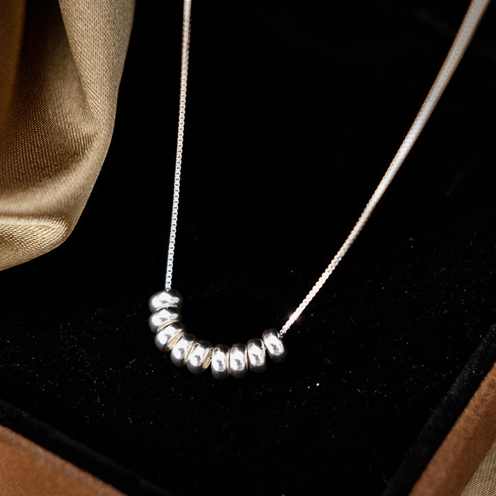 Women's Simple All-match S925 Silver Circle Necklace