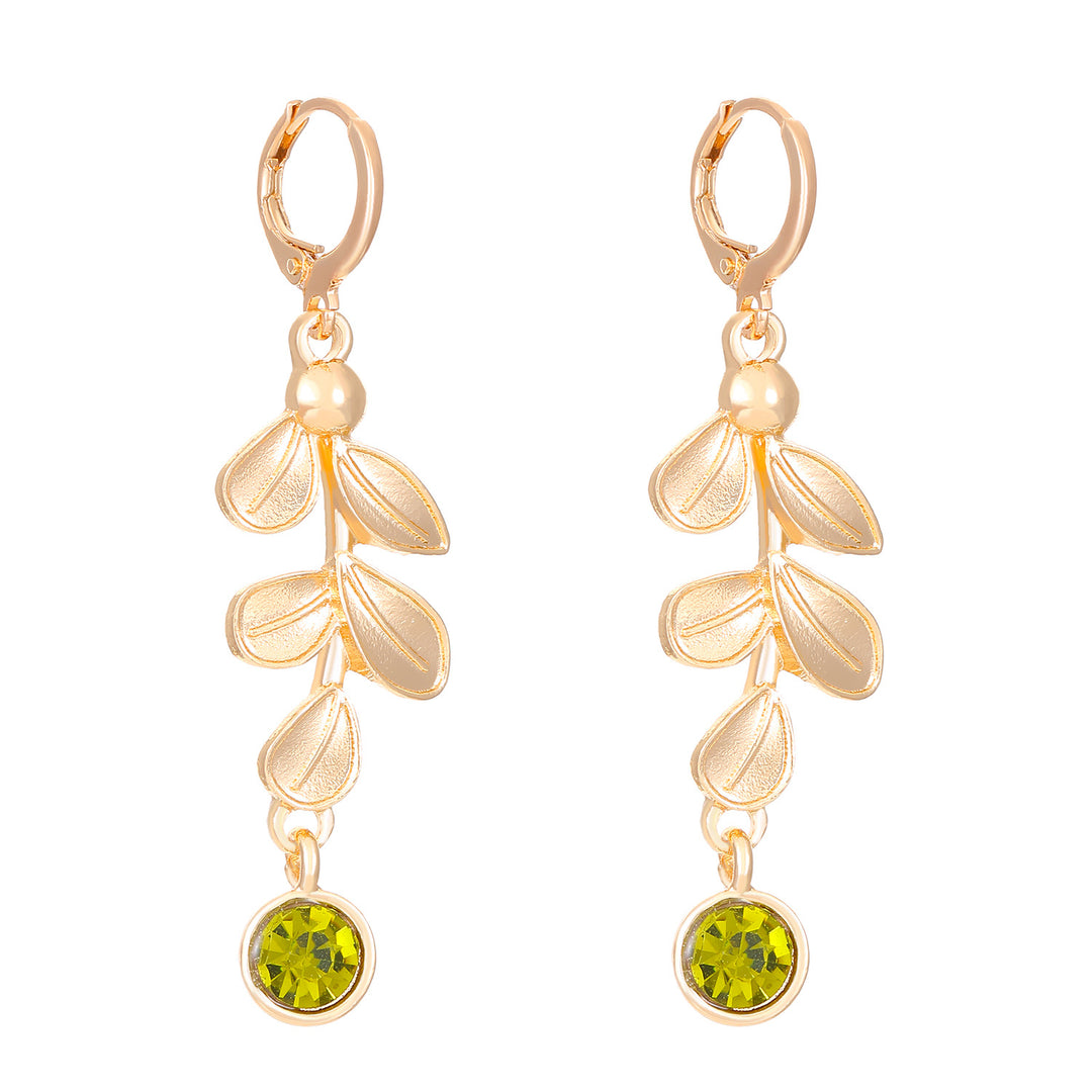 Fashion Simple Leaf-shaped Earring Female Creative