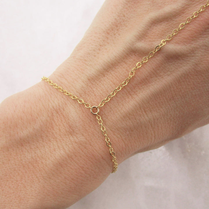 Simple Mitten-type Bracelet Ring Chain Fashion