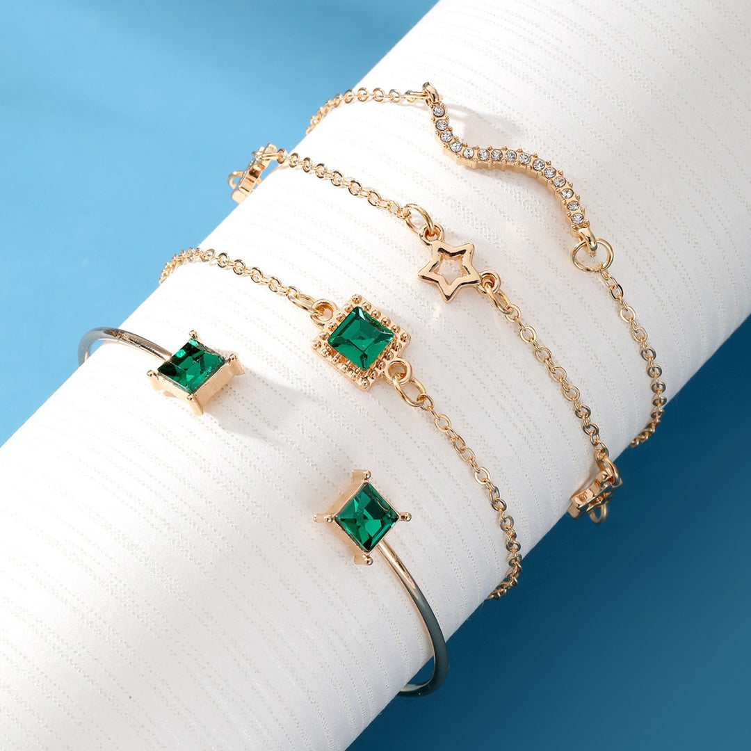 Emerald Square Diamond XINGX Bracelet Suit