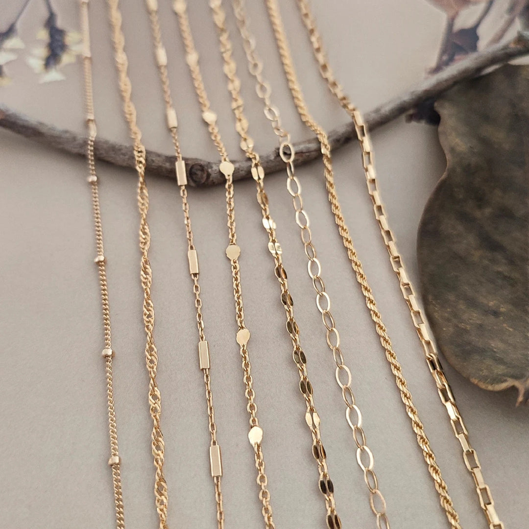 Bracelet Alloy Chain 8-piece Set Thin Chain Suit