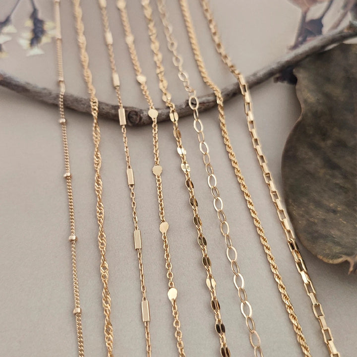 Bracelet Alloy Chain 8-piece Set Thin Chain Suit