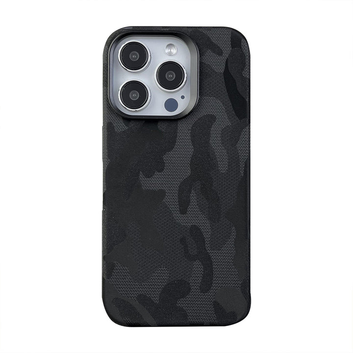 Applicable Fiber Camouflage Magnetic Phone Case