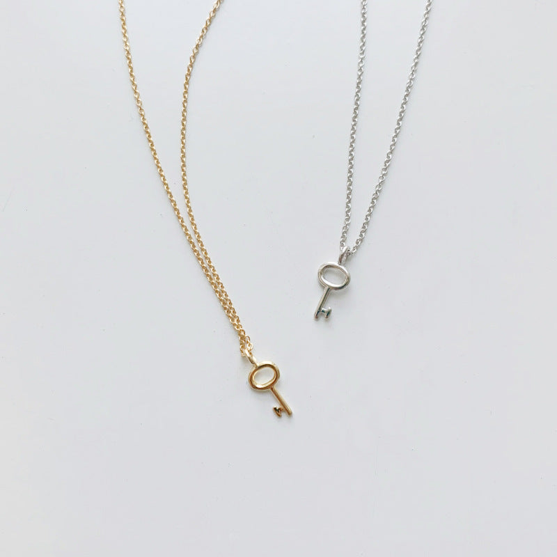 Fashion Simple Sterling Silver Plated K Gold Clavicle Chain