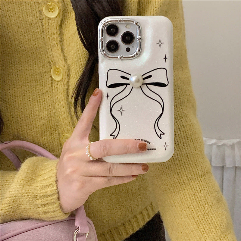 Line Bow Creative Drop-resistant Phone Case