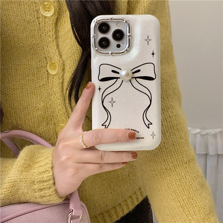 Line Bow Creative Drop-resistant Phone Case