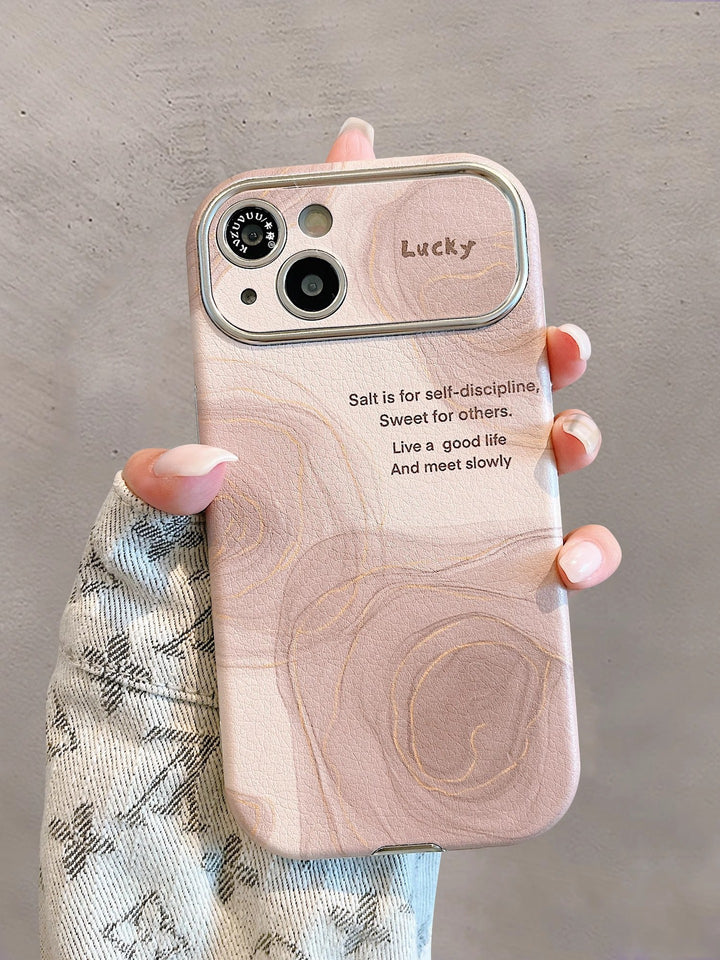 Large Window Veneer Phone Case Silicone Soft Case