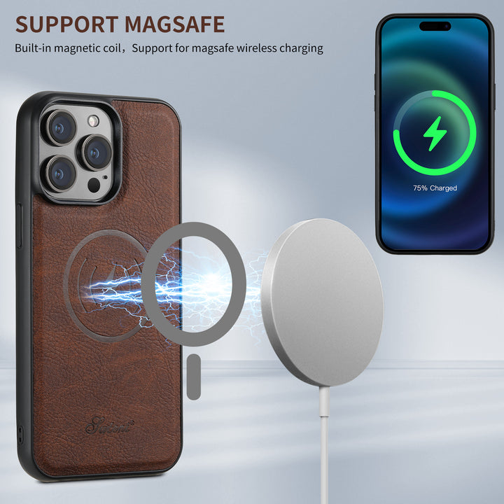 Telefon mobil din piele Telefon CASE MAGNETIC CARDER