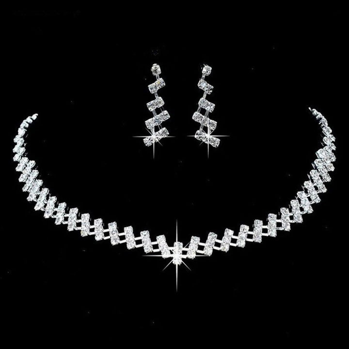 Fashion Bright Full Rhinestone Zircon Colier de cădere de apă din zircon