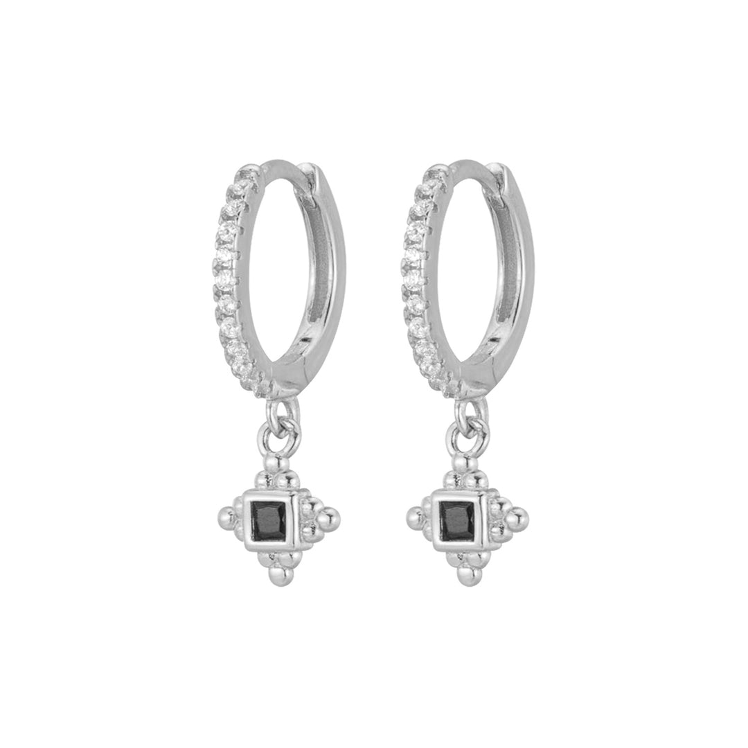 Sterling Silver Diamond Geometric Diamond Ear Clip Retro