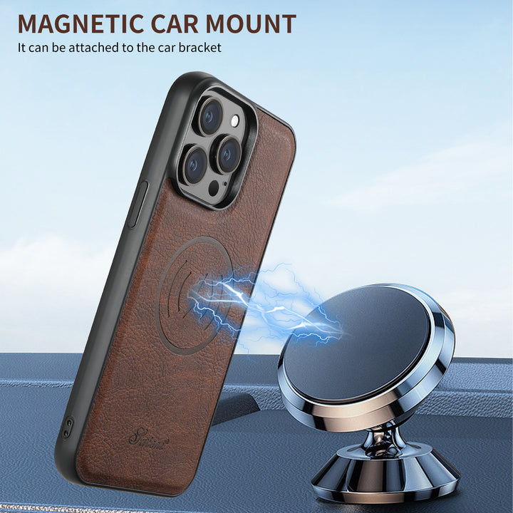 Telefon mobil din piele Telefon CASE MAGNETIC CARDER