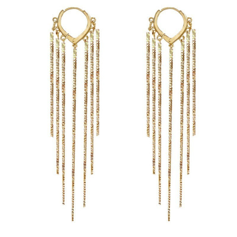 Fashion Women's Love Long Fringe Earrings