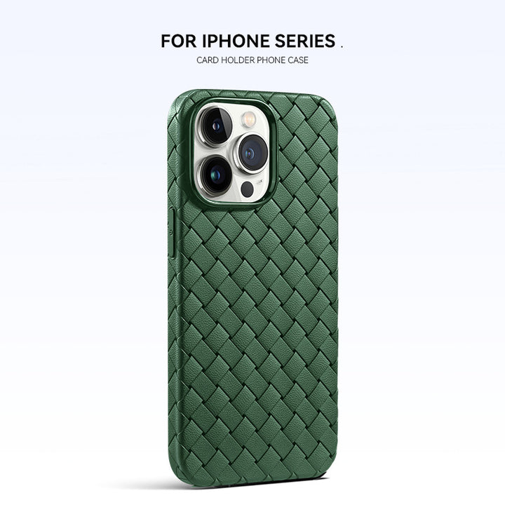 Woven Pattern Phone Case Breathable Heat Dissipation Drop-resistant Protective Cover