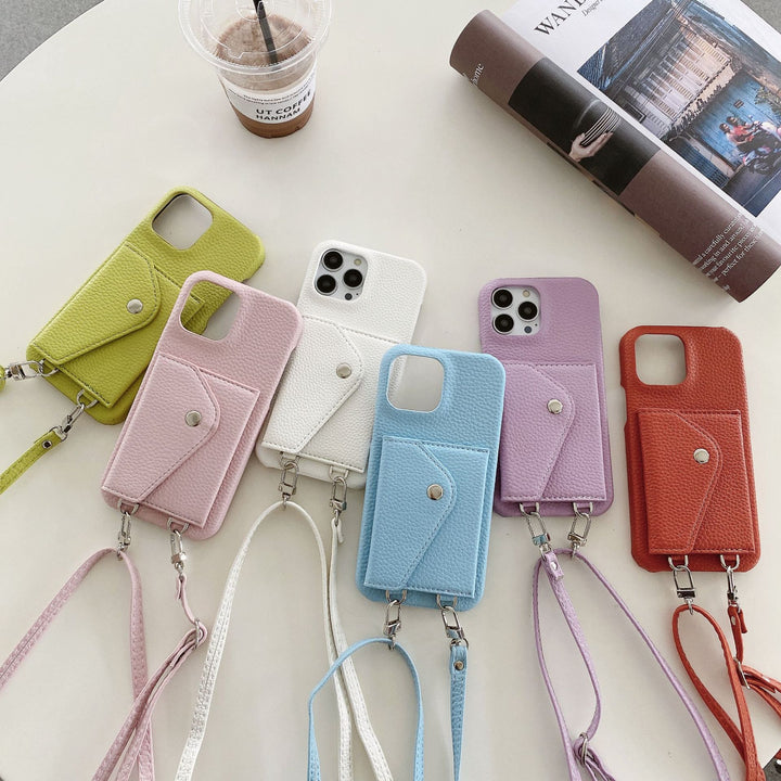 Japanese And Korean Card Holder Crossbody Phone Case