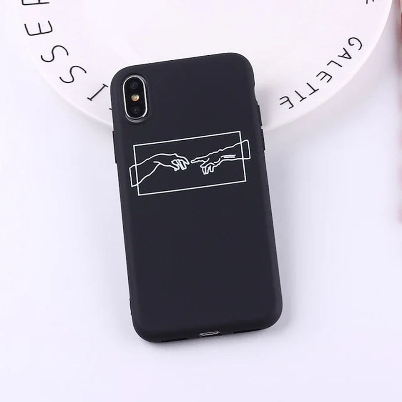 Transparent Cartoon Illustration Phone Case