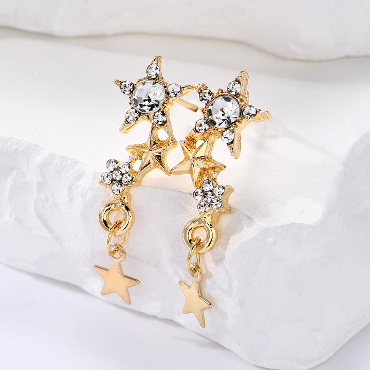 Simple And Exquisite Star Ear Studs Female Niche