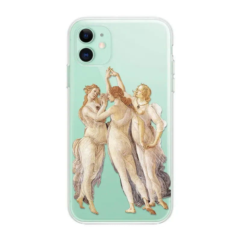 Transparent Cartoon Illustration Phone Case