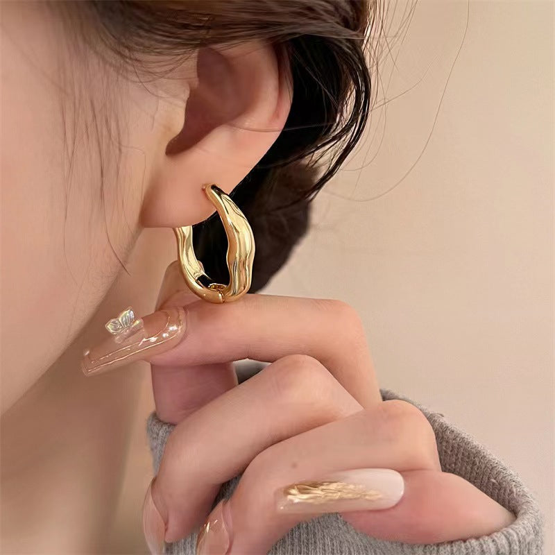 Simple Temperamental All-match Irregular Geometric Ear Clip