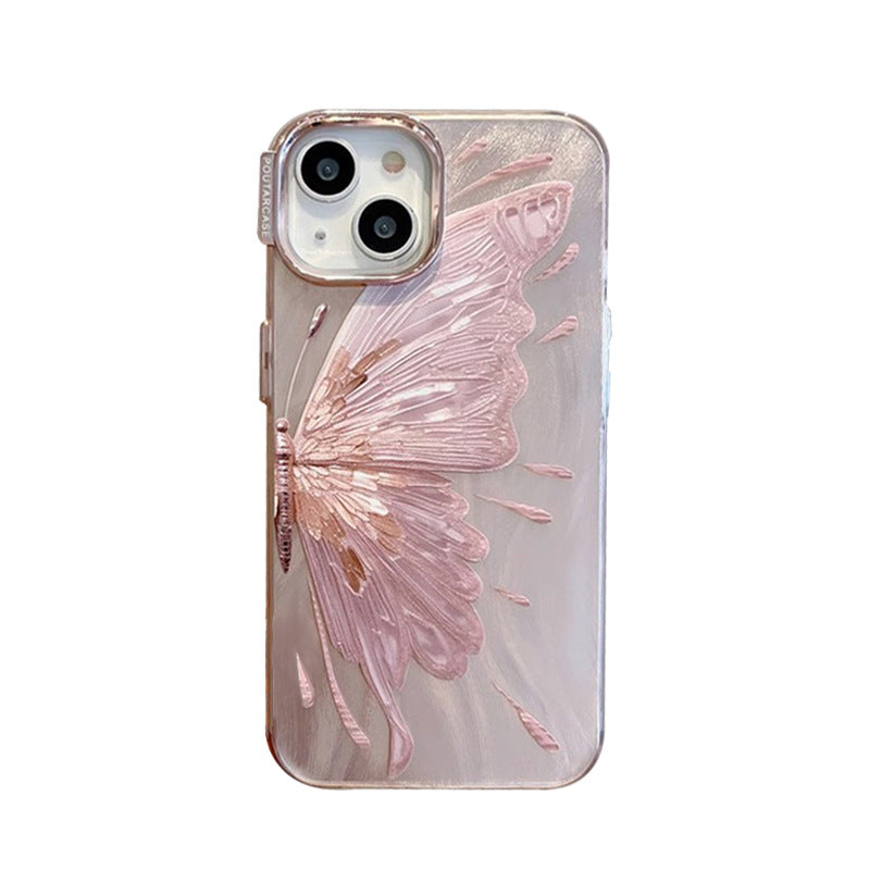 Electroplated Butterfly Pattern Phone Case Protective Cover