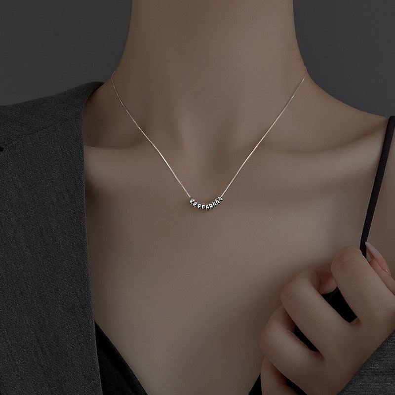 Women's Simple All-match S925 Silver Circle Necklace