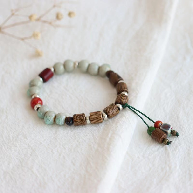 National Style Artistic Ceramics Bracelet Female Ethnic Style