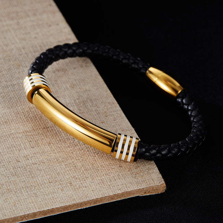 Fashion Simple Men's Leather Bracelet