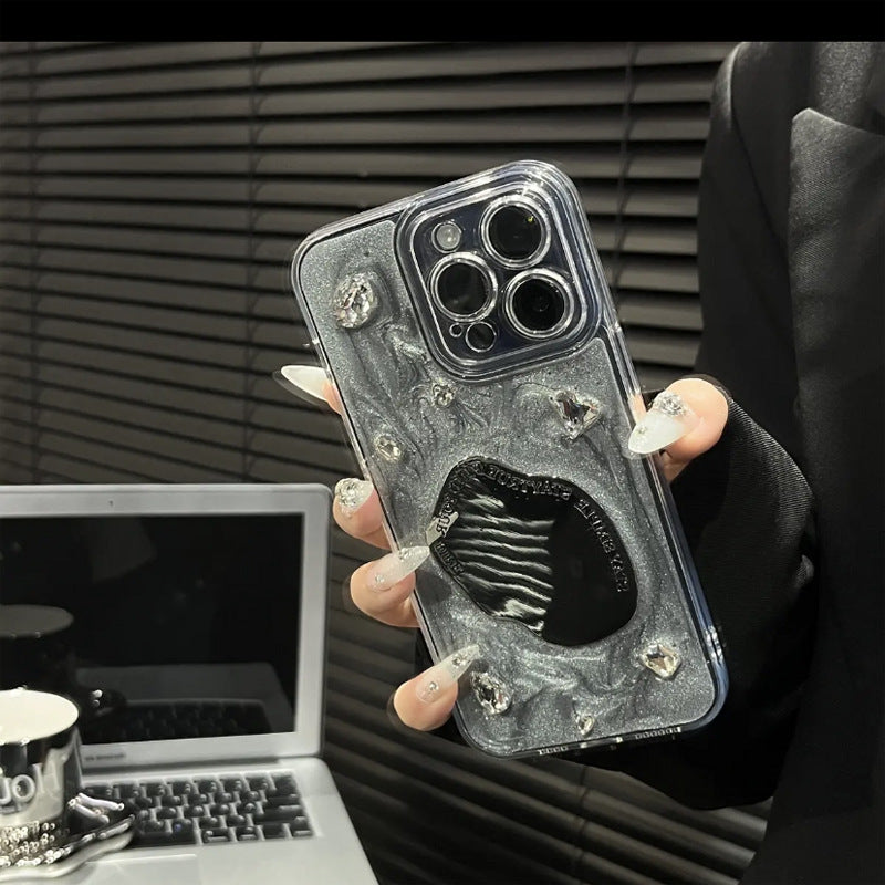 Advanced Cement Gray Mirror Phone Case