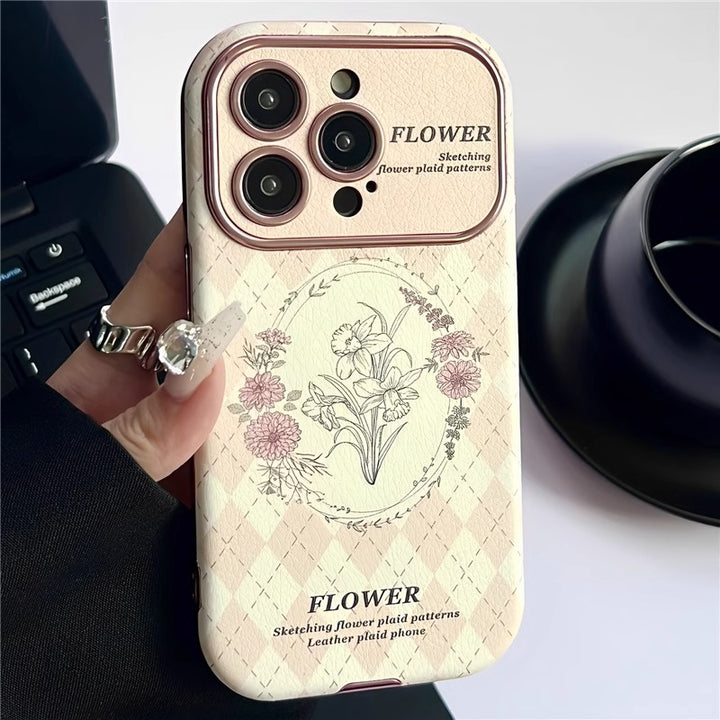 Large Window Veneer Phone Case Silicone Soft Case