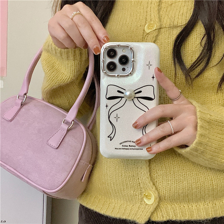 Line Bow Creative Drop-resistant Phone Case