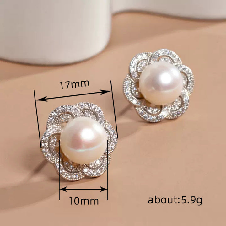 Imitation Pearl Earrings Women's Exquisite Style