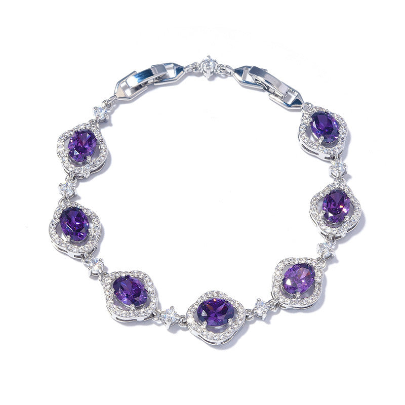 Women's Colorful Zircon Bracelet