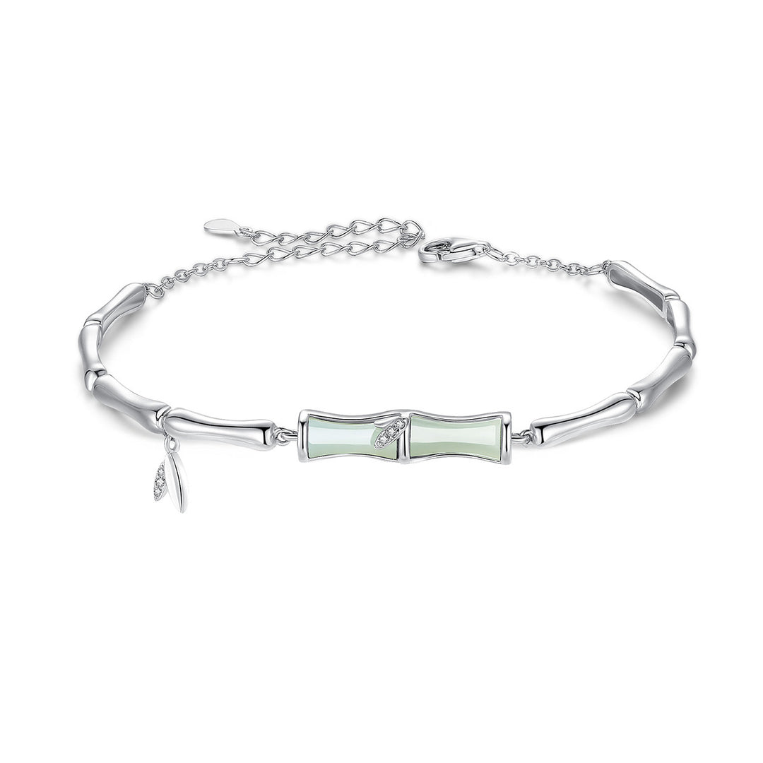 Bamboo Bracelet Women's Sterling Silver Ornament