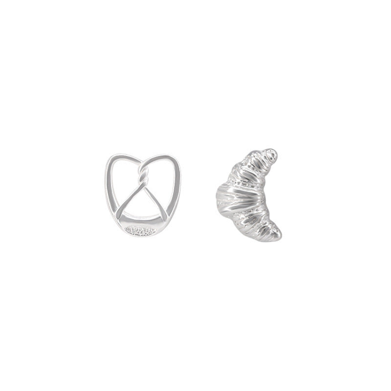 Design Alkaline Water Croissant AB Stud Earrings