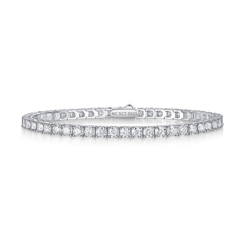 Sterling Silver D Color Moissanite Brățară pentru femei