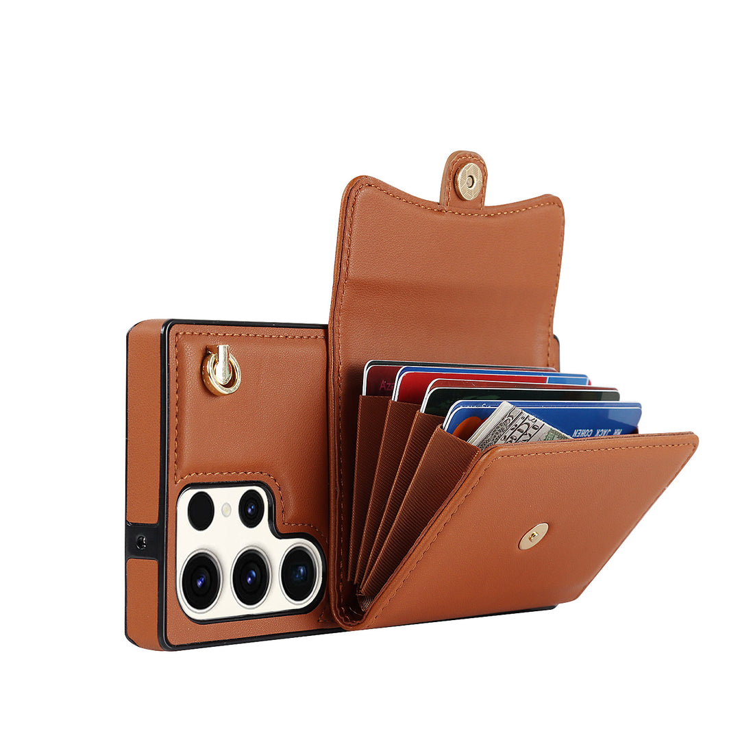 S23ULTRA CARD CARD CAZĂ PIELE A13 CROSSBODY TELEFON