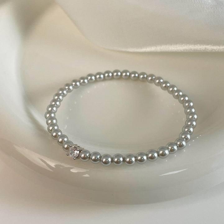 Brățară de perle de cerc perfect feminin Silverzirconium