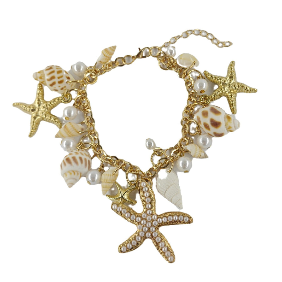 Personality Design Fashion Ocean Boho Starfish Shell Bracelet